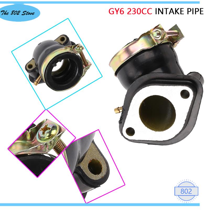Motorcycle Carburetor - Tuyau d'admission Gy6 230cc pour carburateur