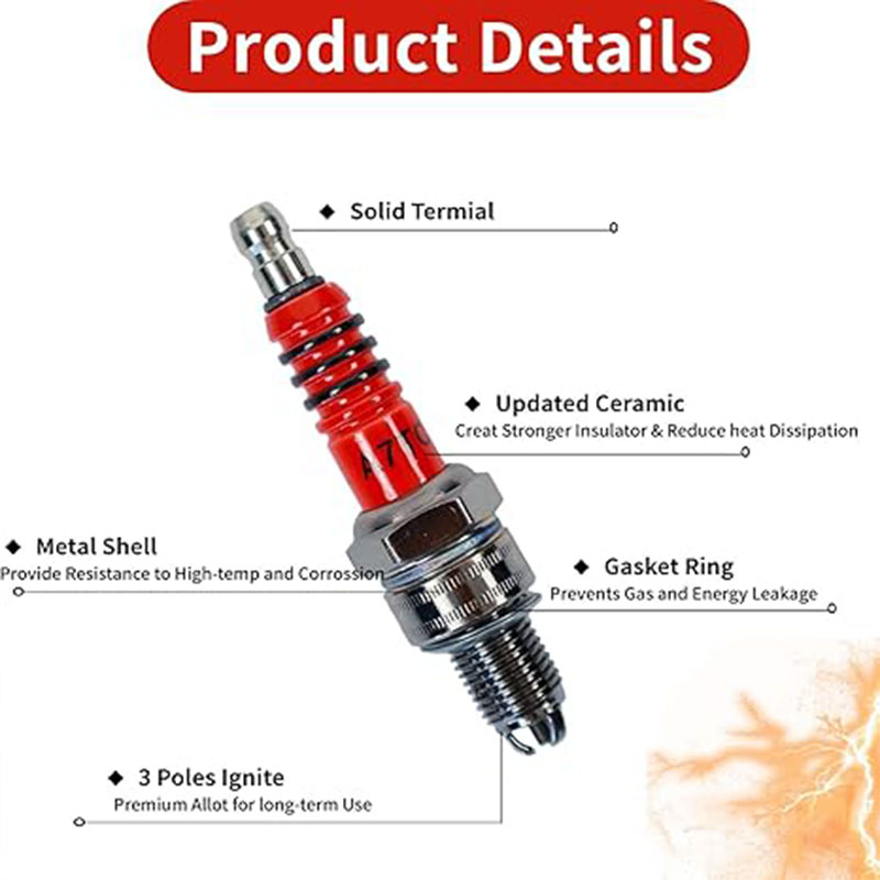 3 bougies d'allumage A7TC à 3  - Motorcycle Spark Plug avis et prix